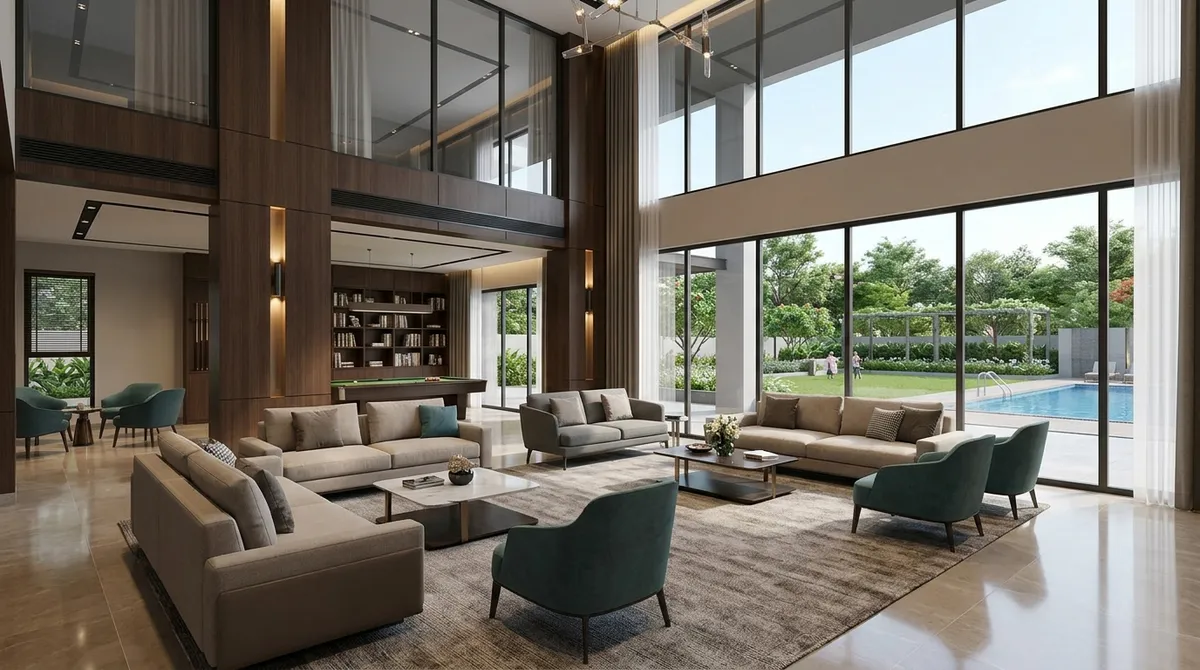 The Black Swan Club clubhouse at Nikoo Homes 8