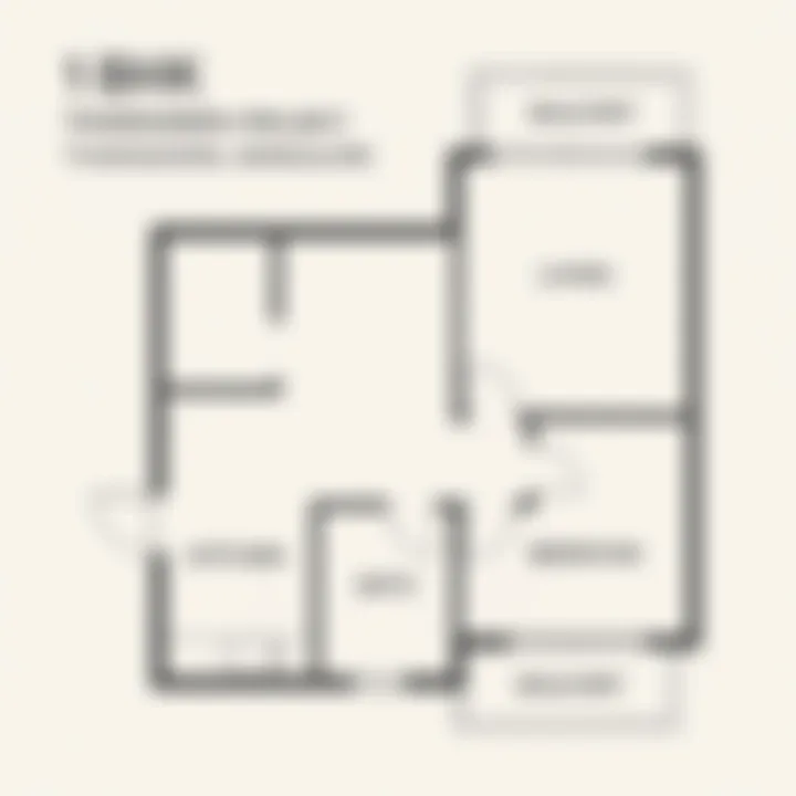 Nikoo Homes 8 1 BHK floor plan, approximately 703 sq.ft.