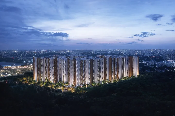 Prestige Evergreen project exterior reference image